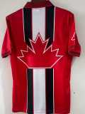 1998 Canada Home Red Retro Soccer jersey