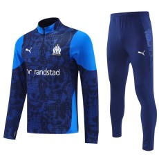 2025/26 Marseille Dark Blue Half Pull Tracksuit