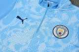 2025/26 Man City Azure Half Pull Tracksuit