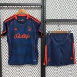 2025/26 Nottingham Forest 3RD Dark Blue Fans Kids Soccer jersey