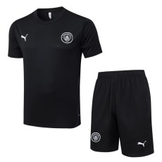 2025/26 Man City Black Training Shorts Suit