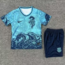 2025/26 BAR Blue Kids Training Shorts Suit