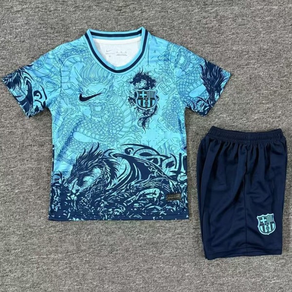 2025/26 BAR Blue Kids Training Shorts Suit