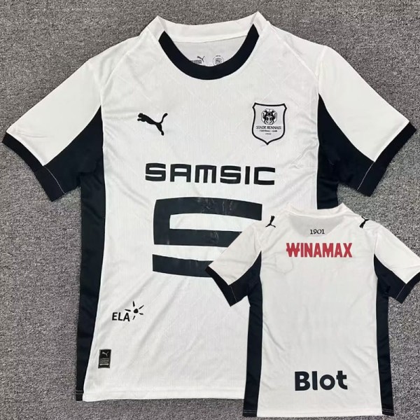 2025/26 Stade Rennais Away White Fans Soccer jersey