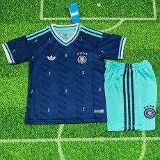 2026 Germany Away Dark Blue Fans Kids Soccer jersey