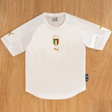 2014 Italy Away White Retro Soccer jersey