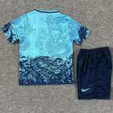 2025/26 BAR Blue Kids Training Shorts Suit