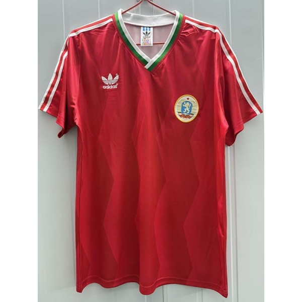 1986 Bulgaria Away Red Retro Soccer jersey