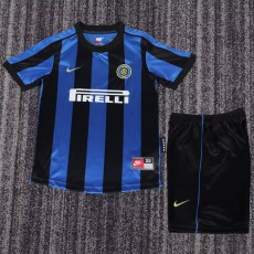 1999/00 INT Home Blue Retro Kids Soccer jersey