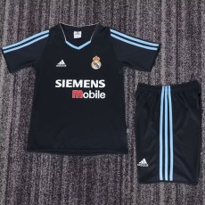 2003/04 R MAD Away Black Retro Kids Soccer jersey