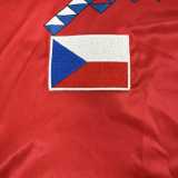 1990 Slovakia Home Red Retro Soccer jersey