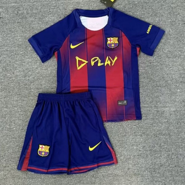 2025/26 BAR Home Derby Red Fans Kids Soccer jersey