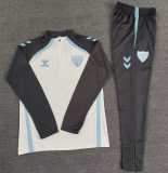 2025/26 Malaga CF White Half Pull Tracksuit