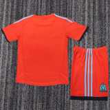 2011/12 Marseille Away Red Retro Kids Soccer jersey