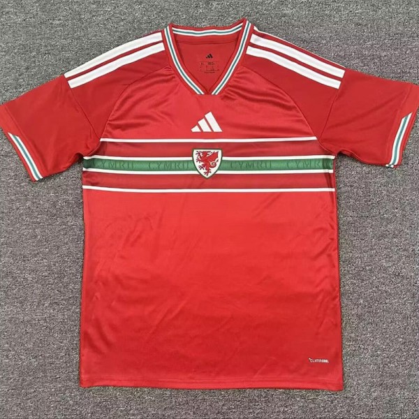 2026 Wales Home Red Fans Soccer jersey