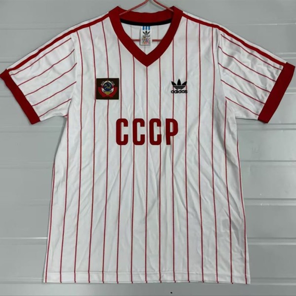 1982/83 Soviet Union Away White Retro Soccer jersey