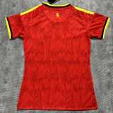 2026 Belgium Home Red Fans Women Soccer jersey