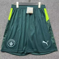 2025/26 Man City 4RD Green Fans Soccer Shorts