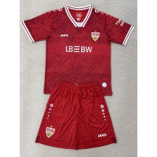 2025/26 VfB Stuttgart Away Red Fans Kids Soccer jersey