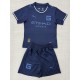 2025/26 Girona FC 3RD Dark Blue Fans Kids Soccer jersey