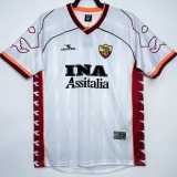 1999/00 Roma Away White Retro Soccer jersey