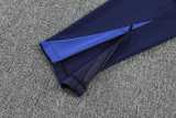 2025 France Dark Blue Half Pull Tracksuit