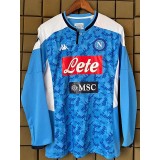 2019/20 Napoli Home Blue Retro Long Sleeve Soccer jersey