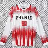 1991/92 Home Red Retro Long Sleeve Soccer jersey