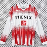 1991/92 Home Red Retro Long Sleeve Soccer jersey