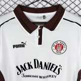 1999/00 FC St. Pauli Home White Retro Long Sleeve Soccer jersey
