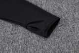 2025/26 ASN Black Half Pull Tracksuit