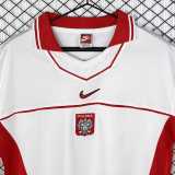 1997 Poland Home White Retro Soccer jersey