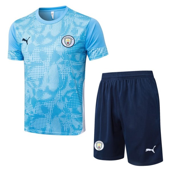 2025/26 Man City Azure Training Shorts Suit