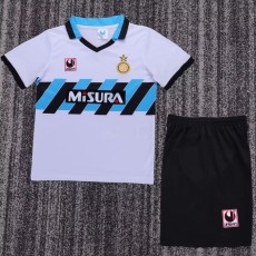 1990/91 INT Away White Retro Kids Soccer jersey