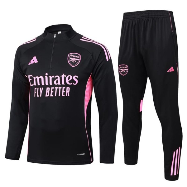2025/26 ASN Black Half Pull Tracksuit