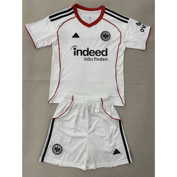 2025/26 Frankfurt Away White Fans Kids Soccer jersey