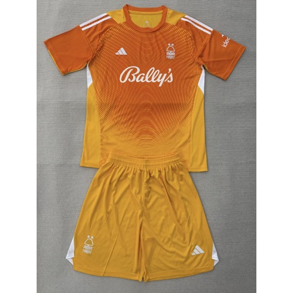 2025/26 Nottingham Forest GKO Orange Fans Kids Soccer jersey