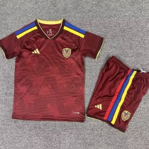 2026 Venezuela Home Crimson Fans Kids Soccer jersey