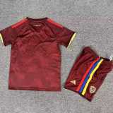 2026 Venezuela Home Crimson Fans Kids Soccer jersey