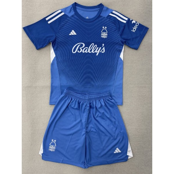 2025/26 Nottingham Forest GKL Blue Fans Kids Soccer jersey