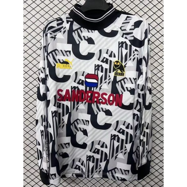 1993 Sheffield Wednesday Goalkeeper White White Retro Long Sleeve Soccer jersey