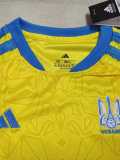 2026 Ukraine Home Yellow Fans Kids Soccer jersey