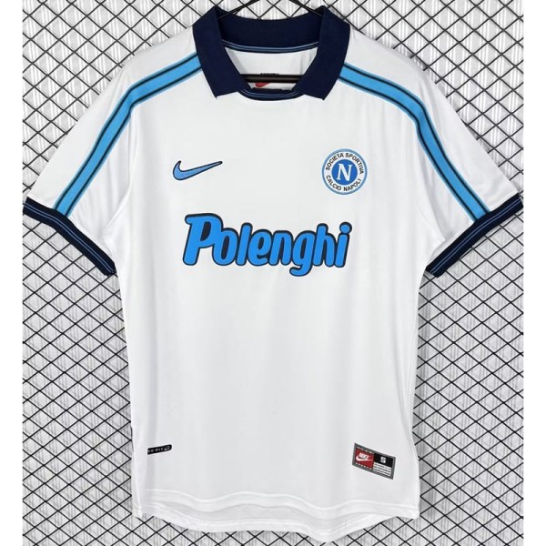 1998/99 Napoli Away White Retro Soccer jersey