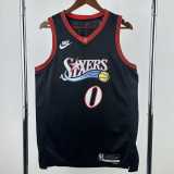 2025/26 76ERS MAXEY #0 Black NBA Jerseys