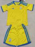 2026 Ukraine Home Yellow Fans Kids Soccer jersey