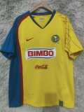 2007/08 Club America Home Yellow Retro Soccer jersey