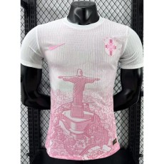 [PLAYER] 2025 Brazil Special Edition Pink Player Soccer jersey