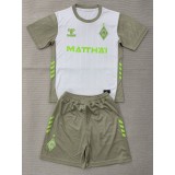 2025/26 SV Werder Bremen Away White Fans Kids Soccer jersey