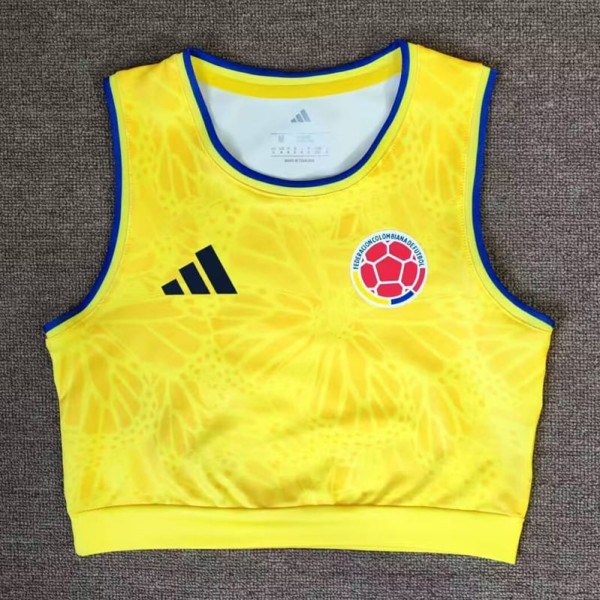 2026 Colombia Yellow Training Shirts