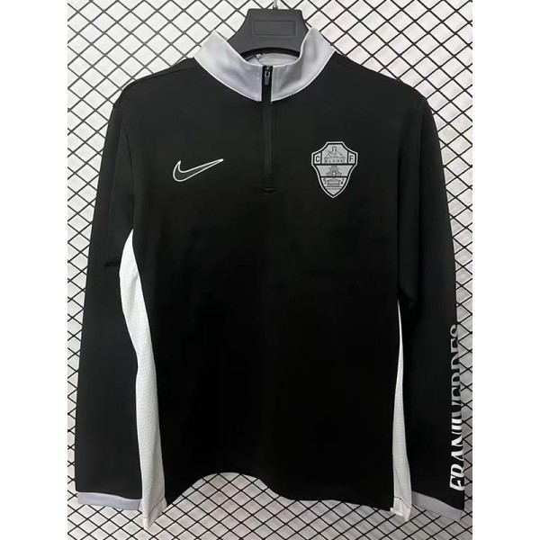 2025/26 Elche CF Black Half Pull Training Shirts